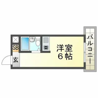 ダイドーメゾン甲子園口【402号室】の間取り