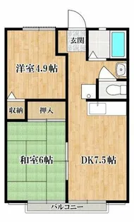 グリーンウッド【2階】の間取り