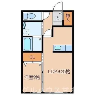 ポラリス【205号室】の間取り