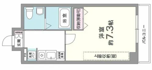 セイワパレス堂島シティ【10階】の間取り