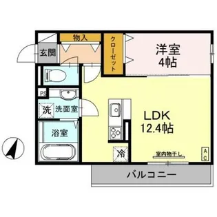 ディアコート住吉本町【2階】の間取り