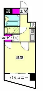 ロイヤルコート大橋南【3階】の間取り