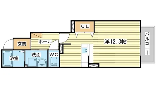 メゾン・エクレールⅢ【1階】の間取り