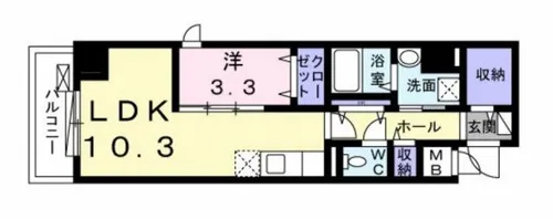 クレイン・レジデンス【2階】の間取り