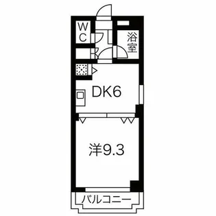 音羽壱番館金山【6階】の間取り