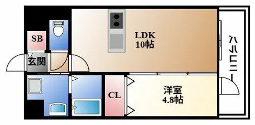 プレサンス広小路通今池【8階】の間取り