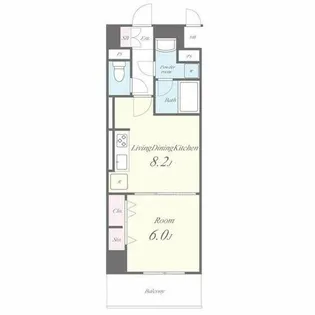 パルファン ドゥ ジョア【1階】の間取り