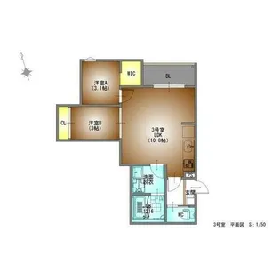 REGALEST中村日赤【203号室】の間取り