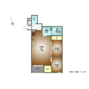 REGALEST中村日赤【302号室】の間取り