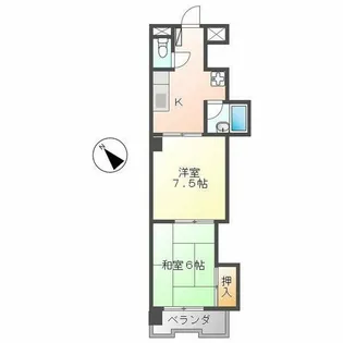 丸和マンション【2階】の間取り