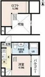 ALEX本陣(アレックスホンジン)【2階】の間取り