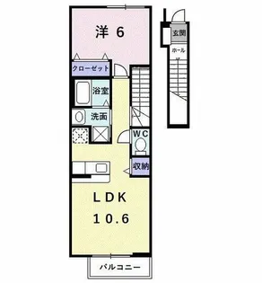 サニープレイス【2階】の間取り