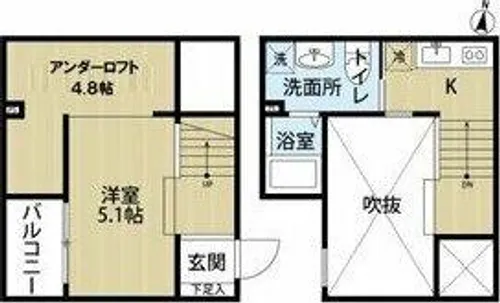 STUDIO MARMS(スタジオマームス)【2階】の間取り