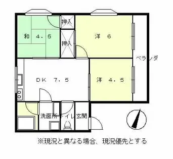 コーポまき【2階】の間取り