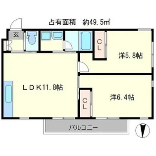Northern Tide Legacy【2階】の間取り