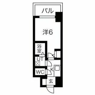 エスリード ザ・グラン天六【13階】の間取り