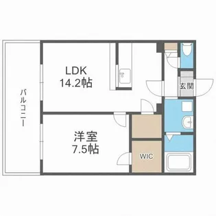 ルクレ阿波座レジデンス【12階】の間取り