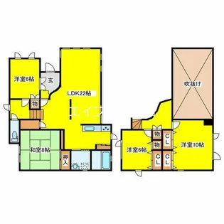 北海道札幌市清田区平岡公園東3丁目【一戸建】の間取り