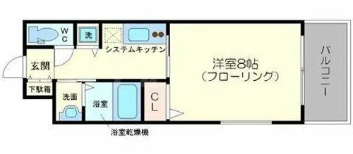 オリエンタル靭本町【7階】の間取り