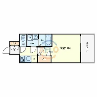 ES‐Grande長居パークフロント【7階】の間取り