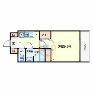 GLUCK MAISON S-SAKAI XVI【9階】の間取り