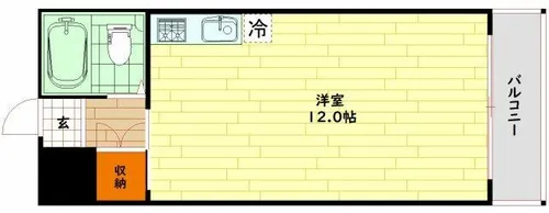 Collection中崎Ⅱ【8階】の間取り