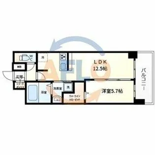 プレサンスOSAKA東成中本ハーヴィル【8階】の間取り