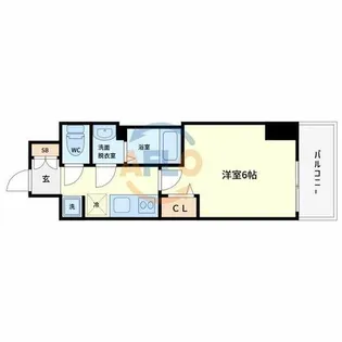 プレサンスOSAKA東中本エシデル【4階】の間取り