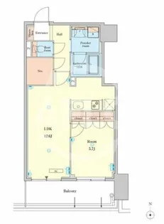 RJR堺筋本町タワー【10階】の間取り