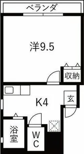 パルファン【3階】の間取り