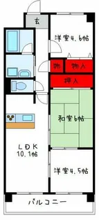 アロッジオKTI【1階】の間取り