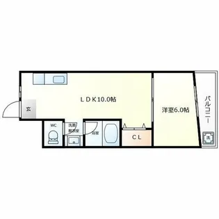 桜川太平マンション【6階】の間取り
