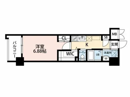 ウィングス到津の森【14階】の間取り
