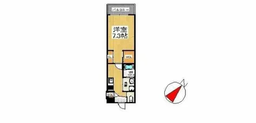 福岡県北九州市戸畑区初音町【マンション】の間取り