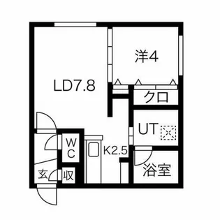 angelot Hachiken(アンジュロ ハチケン)【3階】の間取り