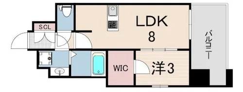 ARTIZA王子公園D.C.【5階】の間取り