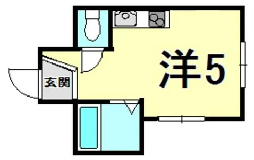 アンジョリジャルダン門戸厄神【2階】の間取り