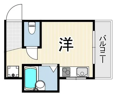 アンジョリジャルダン門戸厄神【3階】の間取り