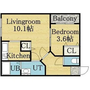 colorePrimo【103号室】の間取り