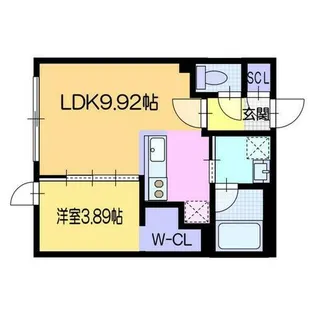 ラ・シュエット札幌駅【105号室】の間取り