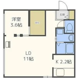 クロノス【201号室】の間取り