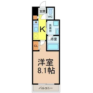 AHマンション泉【8階】の間取り