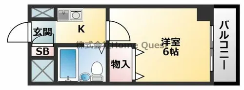 エンデバーハナ【5階】の間取り