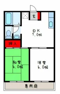 サマックスアバンサール【2階】の間取り