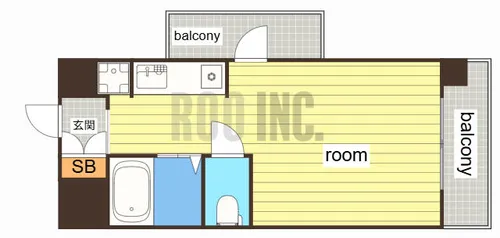 クリーンピア南大路時計台【806号室】の間取り