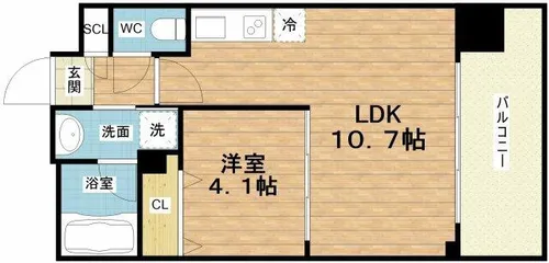 プレジオ御幣島【12階】の間取り