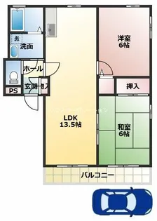 ハイム優【1階】の間取り