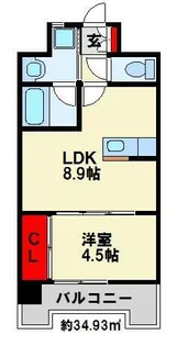 Apartment3771【5階】の間取り