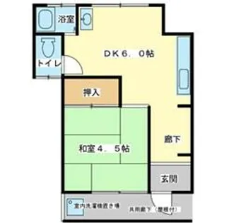 東口アパート【201号室】の間取り