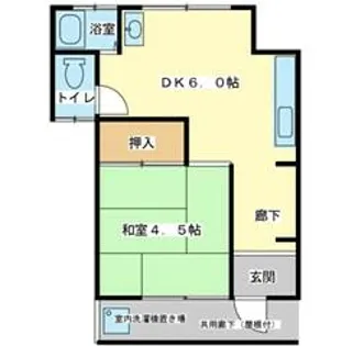 東口アパート【201号室】の間取り